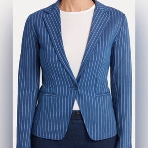 BETABRAND Blue Striped Women's Blazer 🤍💙